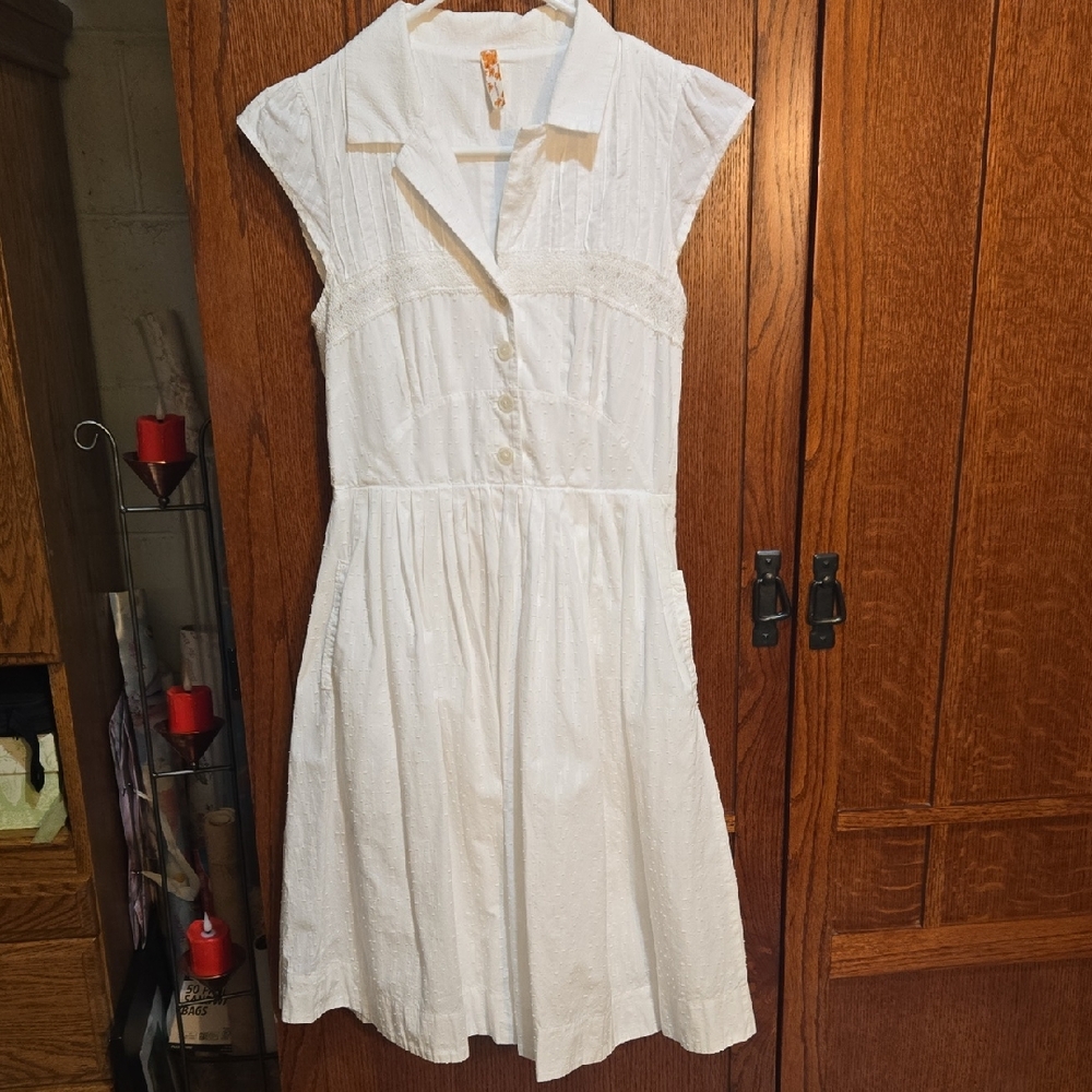 Size 0 Maeve Swiss Dot Dress